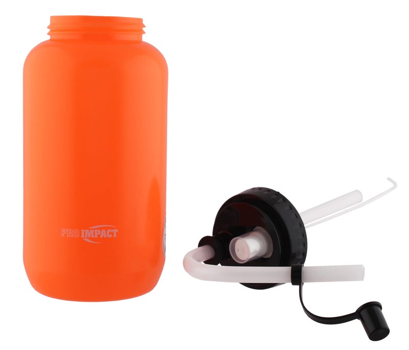 Pro Impact Squeezable Water Bottle Bendable Long Straw and Spray cap - LDPE BPA Free Plastic - Hydration for Baseball Hockey Gym MMA Yoga Boxing Cycling Softball Football Lacrosse (35.5 Oz.) - Image 3